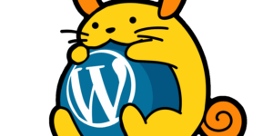 WordPressキャラクター「ワプー」をうさぎ風にアレンジしたイラスト
